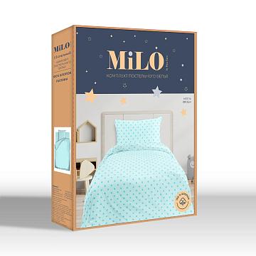 КПБ поплин Milo by Fine Line рис.64017-6 Звезды на голубом