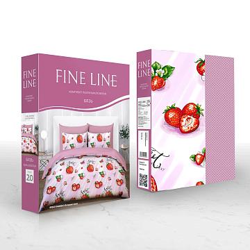 КПБ бязь Fine Line рис.50241-1/40625-2 Ягодное поле